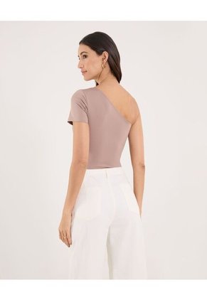 Body Para Mujer Manga Corta Color Café Marca Ostu #40200208