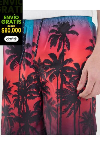 Ropa De Playa Para Hombre Pantaloneta De Baño Corta Color Azul Marca Ostu #60270049 Ostu