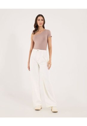 Body Para Mujer Manga Corta Color Café Marca Ostu #40200208