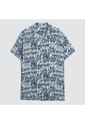 Camisa Para Hombre Manga Corta Sin Bolsillo Color Gris Oscuro Marca Ostu #60010708