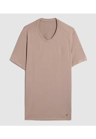 Camiseta Para Hombre Manga Corta Color Beige Marca Ostu #60091495 Ostu