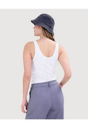 Camiseta Para Mujer Manga Sisa Cuello V Color Crema Marca Ostu #40092233