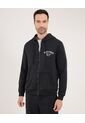 Buzo Para Hombre Zipper Color Negro Marca Ostu #60060501 de Ostu