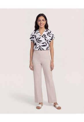 Pantalón  Para Mujer Moda Color Beige Marca Ostu #40070887