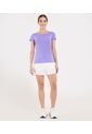 Camiseta Para Mujer Manga Corta Cuello Redondo Color Lila Marca Ostu #40092653 de Ostu