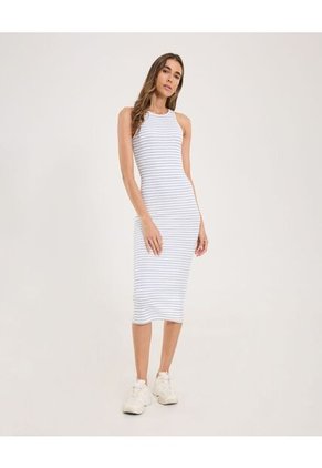 Vestido Para Mujer M/Sisa Largo Color Azul  Marca Ostu #40170303