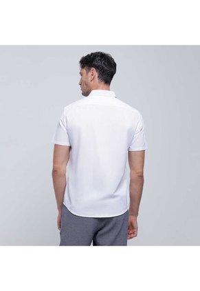 Camisa Para Hombre Manga Corta Con Bolsillo Color Blanco Marca Ostu #60010628