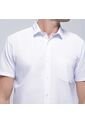 Camisa Para Hombre Manga Corta Con Bolsillo Color Blanco Marca Ostu #60010628 de Ostu