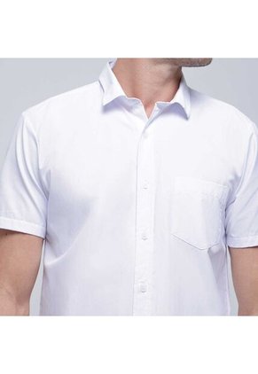 Camisa Para Hombre Manga Corta Con Bolsillo Color Blanco Marca Ostu #60010628