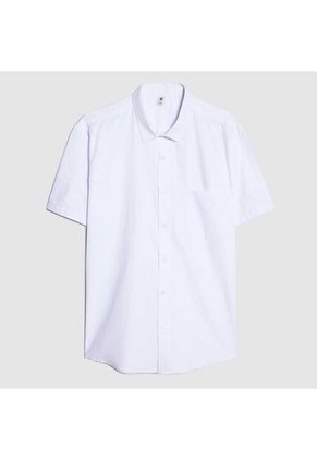 Camisa Para Hombre Manga Corta Con Bolsillo Color Blanco Marca Ostu #60010628