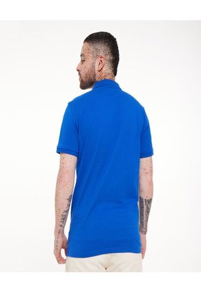 Polo Para Hombre Cuello Tejido Sin Bolsillo Color Azul  Marca Ostu #60110475