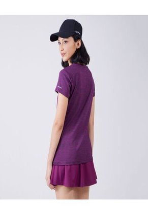 Camiseta Para Mujer Manga Corta Color Morado Marca Ostu #40091808