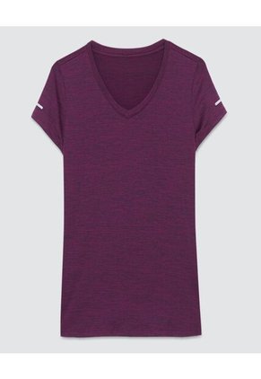 Camiseta Para Mujer Manga Corta Color Morado Marca Ostu #40091808