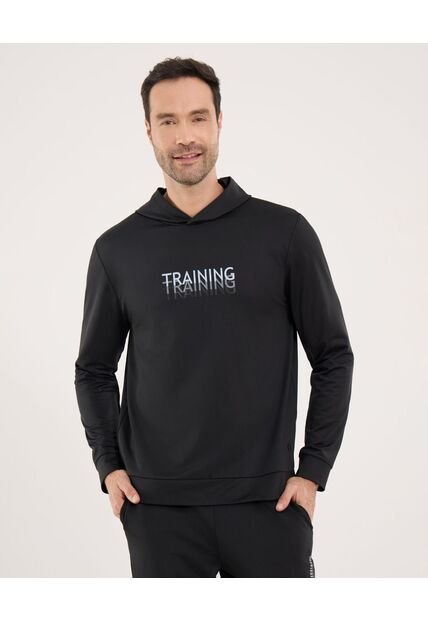 Buzo Para Hombre Hoodie Color Negro Marca Ostu #60060569