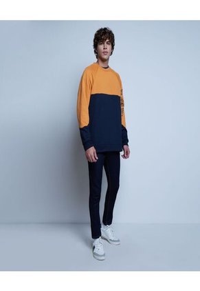 Buzo Para Hombre Cuello Redondo Color Naranja Marca Ostu #60060351