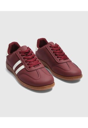 Tenis Para Mujer Casual Color Vino Marca Ostu #40720187