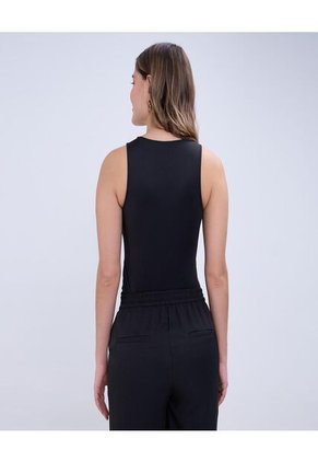 Body Para Mujer Manga Sisa Color Negro Marca Ostu #40200147