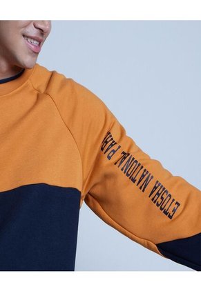 Buzo Para Hombre Cuello Redondo Color Naranja Marca Ostu #60060351