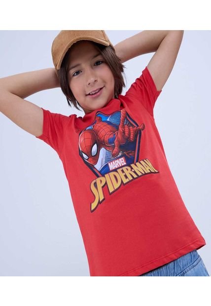 Camiseta Para Niño Manga Corta Color Rojo Marca Ostu #80090242