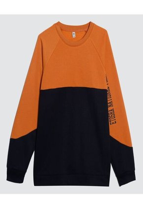 Buzo Para Hombre Cuello Redondo Color Naranja Marca Ostu #60060351