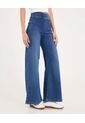 Jean Para Mujer Wide-Leg Color Azul Marca Ostu #40160586 de Ostu