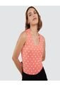 Top Para Mujer Cuello Redondo Color Naranja Marca Ostu #40220246 de Ostu