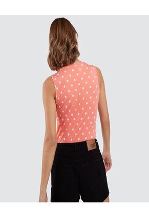 Top Para Mujer Cuello Redondo Color Naranja Marca Ostu #40220246