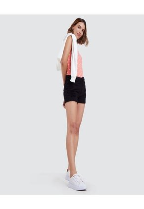 Top Para Mujer Cuello Redondo Color Naranja Marca Ostu #40220246