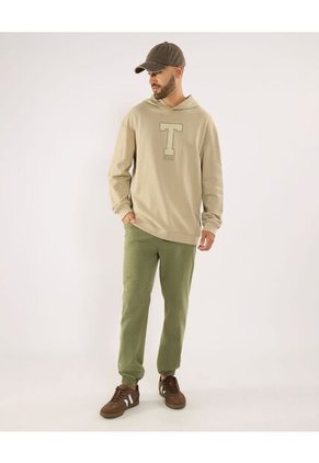Buzo Para Hombre Hoodie Color Beige Marca Ostu #60060583