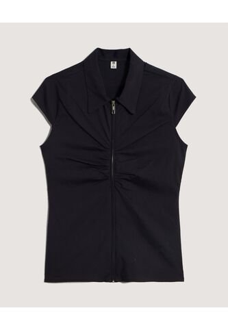 Blusa  Para Mujer Manga Corta Color Negro Marca Ostu #40121252 Ostu