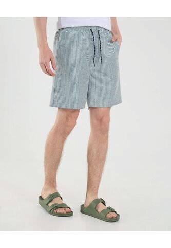 Ropa De Playa Para Hombre Pantaloneta De Baño Corta Color Azul Marca Ostu #60270050 Ostu