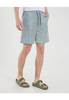 Ropa De Playa Para Hombre Pantaloneta De Baño Corta Color Azul Marca Ostu #60270050