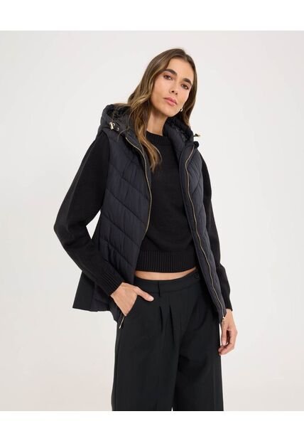 Chaleco Para Mujer  Color Negro Marca Ostu #40250012