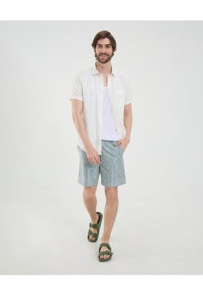 Ropa De Playa Para Hombre Pantaloneta De Baño Corta Color Azul Marca Ostu #60270050