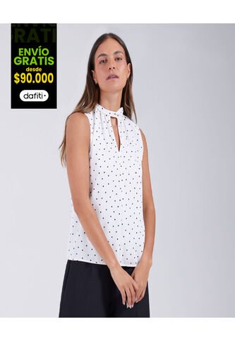 Blusa Para Mujer Manga Sisa Color Crudo Marca Ostu #40120864 Ostu