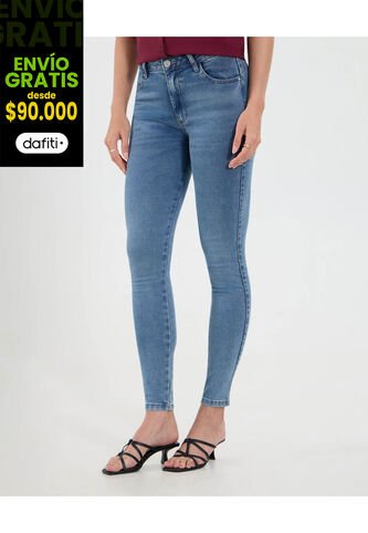 Jean Para Mujer Push Up Color Azul Marca Ostu #40160570 Ostu