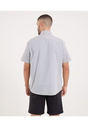 Camisa Para Hombre Manga Corta Con Bolsillo Cuello Casual M Color Azul Marca Ostu #60010853