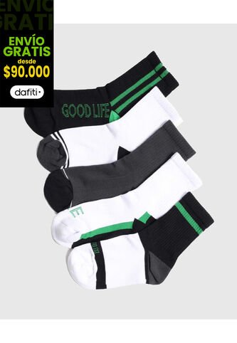 Medias Infantil Niño Caña Media Color Negro Marca Ostu #80980148 Ostu