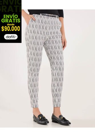 Pantalón Para Mujer Chino Color Crudo Marca Ostu #40070802 Ostu