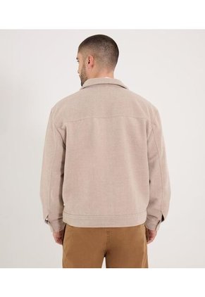 Chaqueta Para Hombre Bomber Color Arena Marca Ostu #60080179