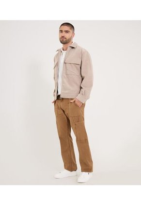 Chaqueta Para Hombre Bomber Color Arena Marca Ostu #60080179