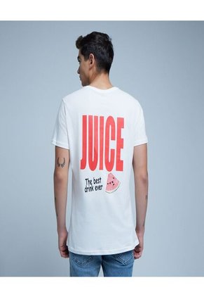 Camiseta Para Hombre Manga Corta Color Beige Marca Ostu #60091210