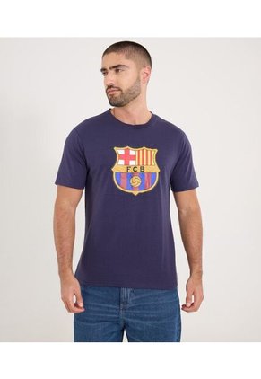 Camiseta Para Hombre Manga Corta Cuello Redondo Color Azul Marca Ostu #60091821