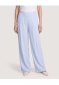 Pantalón Palazzo Fluido  Para Mujer Azul Ostu de Ostu