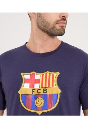 Camiseta Para Hombre Manga Corta Cuello Redondo Color Azul Marca Ostu #60091821