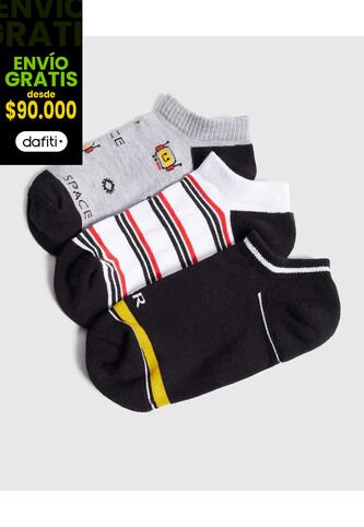 Medias Infantil Niño Invisible Color Negro Marca Ostu #80980152 Ostu