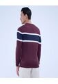 Saco Para Hombre Cuello Redondo Color Vino Marca Ostu #60330042 de Ostu