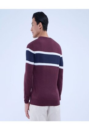 Saco Para Hombre Cuello Redondo Color Vino Marca Ostu #60330042