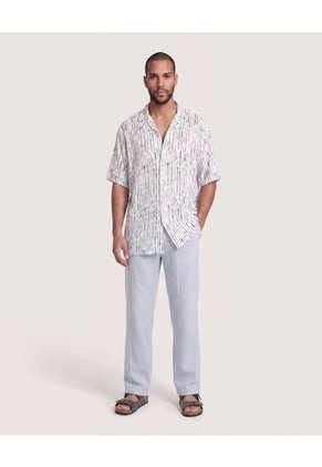 Pantalón De Moda Con Pinzas Para Hombre Gris Ostu