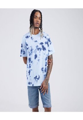 Camiseta Para Hombre Manga Corta Color Azul Marca Ostu #60091042